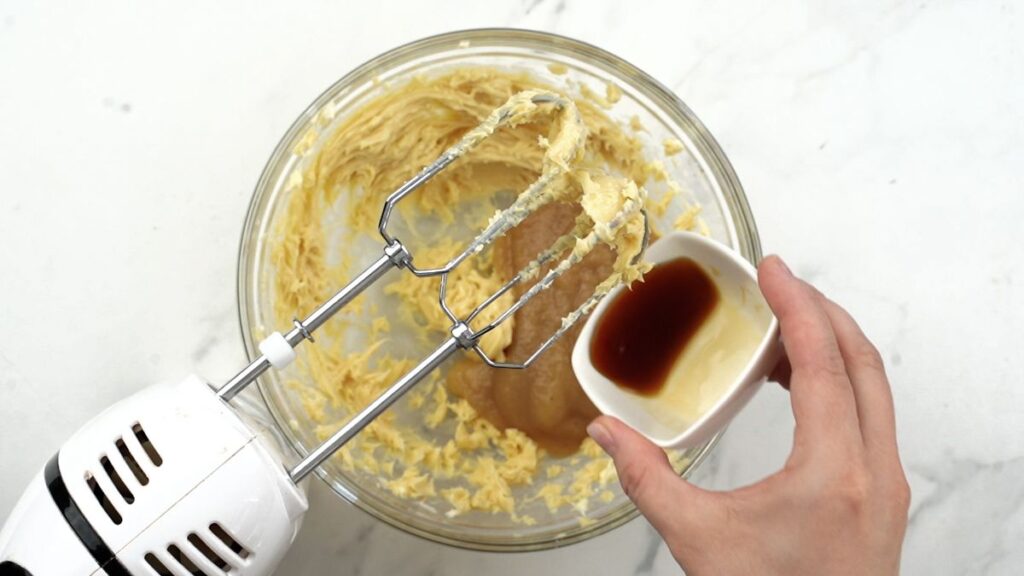 glass bowl of butter and sugar