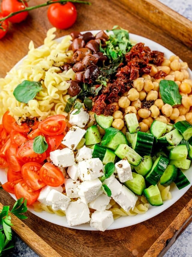 Vegan Greek Pasta Salad
