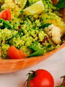 Vegan Mediterranean Couscous Salad - The Cheeky Chickpea