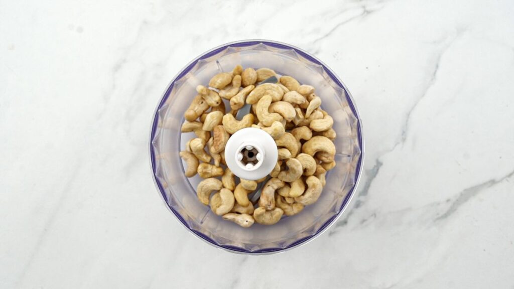 cashews in food processor