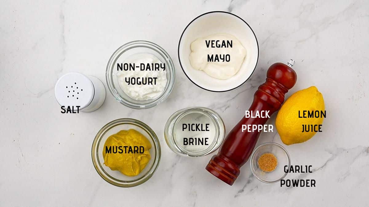 bowls of ingredients on marble table