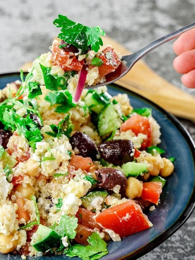 Quinoa Salad with Greek Dressing