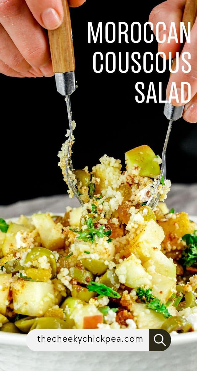 Moroccan Inspired Couscous Salad - The Cheeky Chickpea