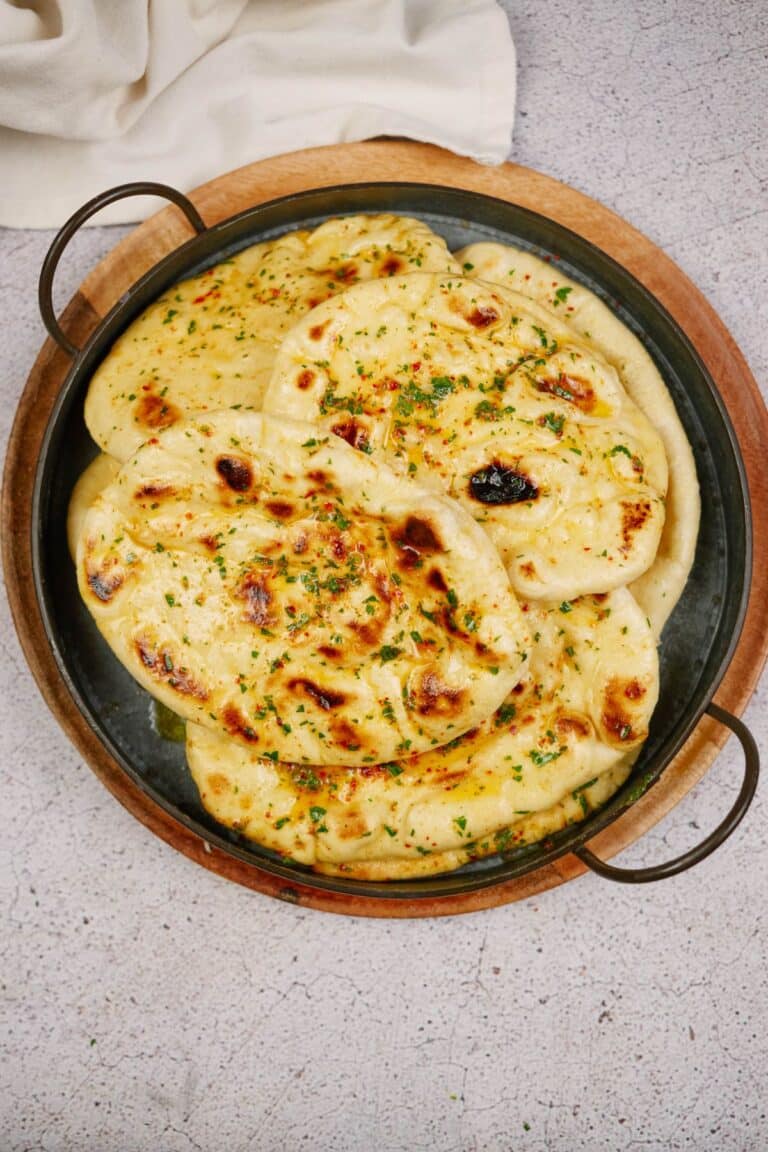 The Best Homemade Vegan Naan - The Cheeky Chickpea