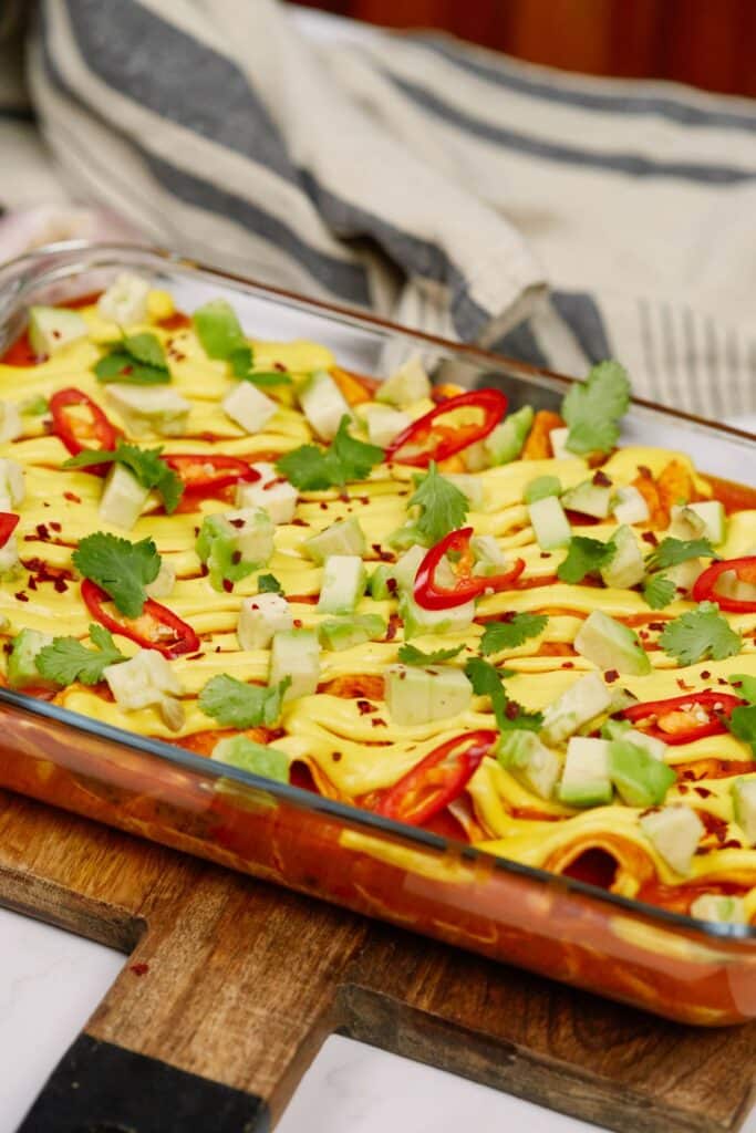 Vegan Enchiladas with Lentils The Cheeky Chickpea