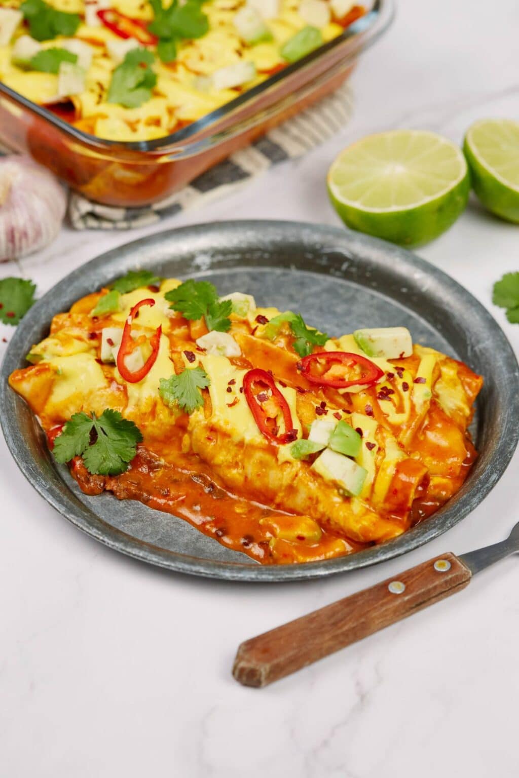 Vegan Enchiladas with Lentils The Cheeky Chickpea