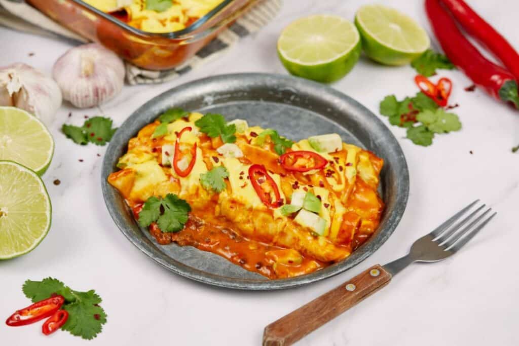 Vegan Enchiladas with Lentils The Cheeky Chickpea